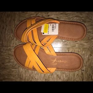 Orange sandals womens